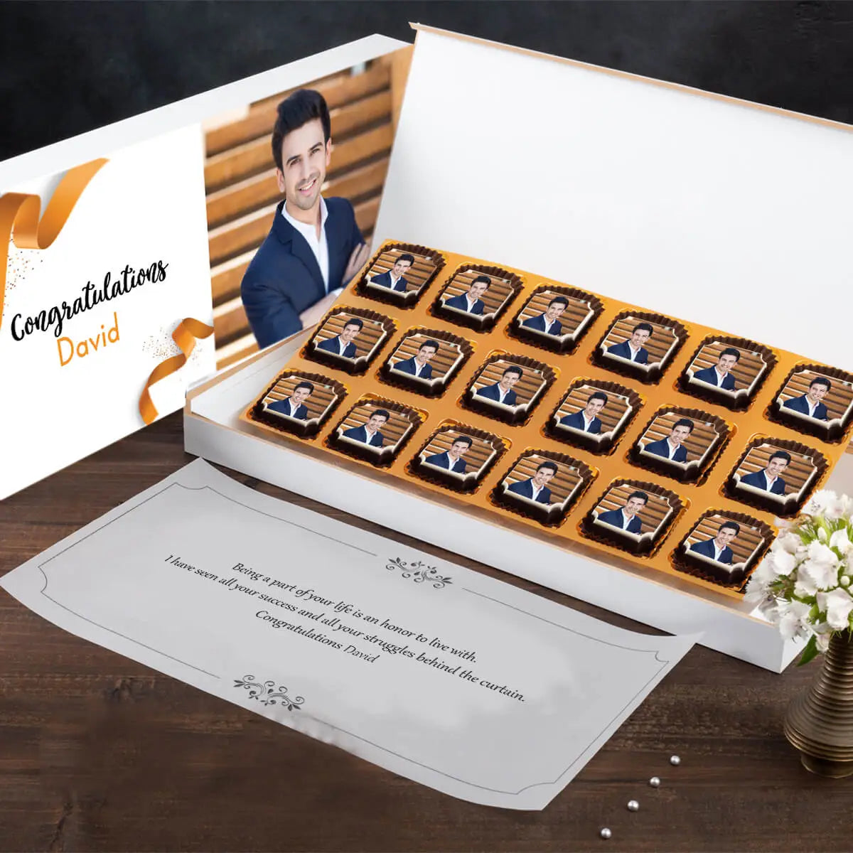 Box view of unique congratulations gifts		