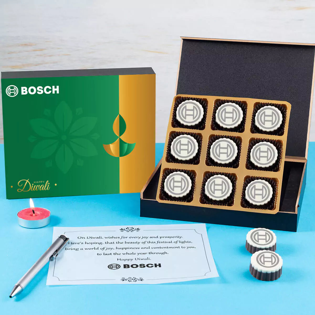 Unique Diwali gift idea for corporate employees – 9 chocolate box