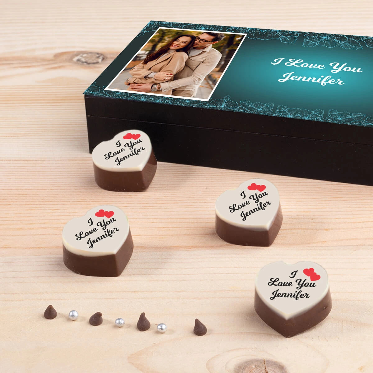 Personalized romantic gift for wife as valentine gift for wife in box			