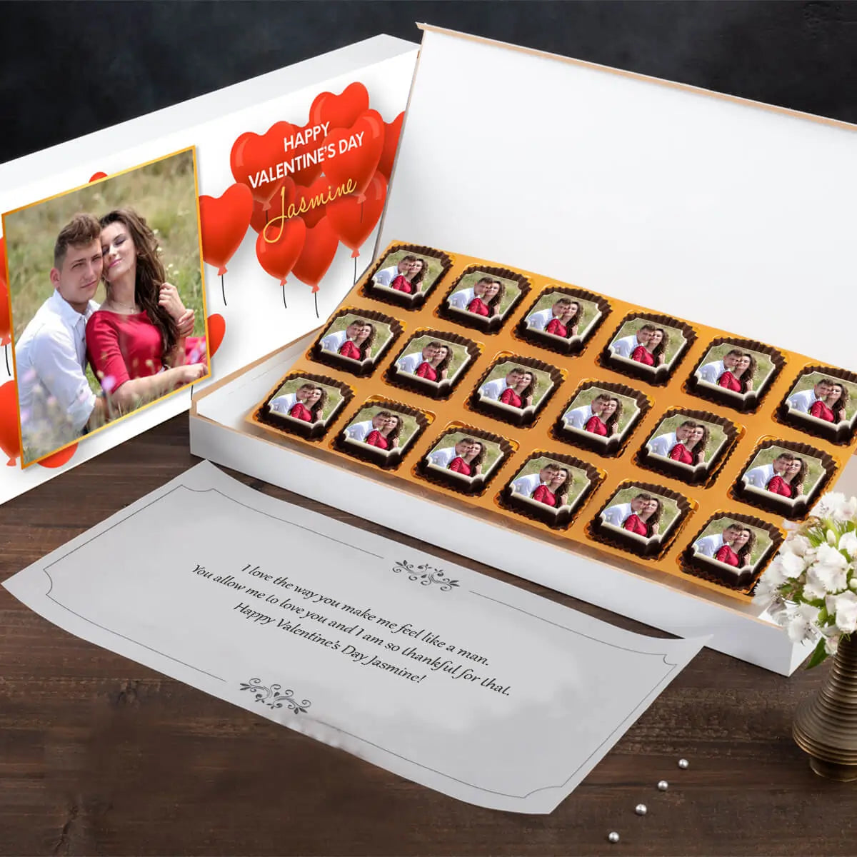 Valentines gifts for her with best valentine gift for girlfriend photo chocolates				