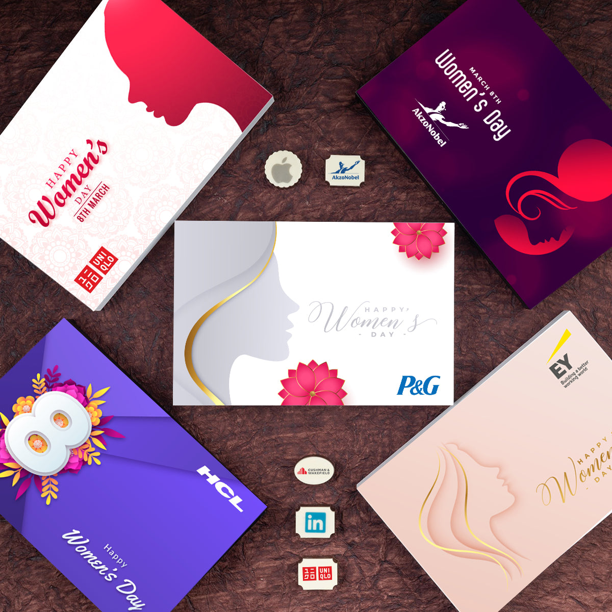 Open Women’s Day chocolate gift box ready to be enjoyed