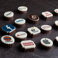 Corporate Women’s Day gift box featuring branded chocolates