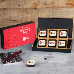 Women’s Day chocolate gift box displayed for corporate gifting